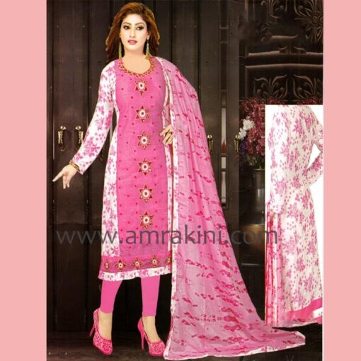 Mixed Pink-Yellow Salwar Kamiz – AB 2628