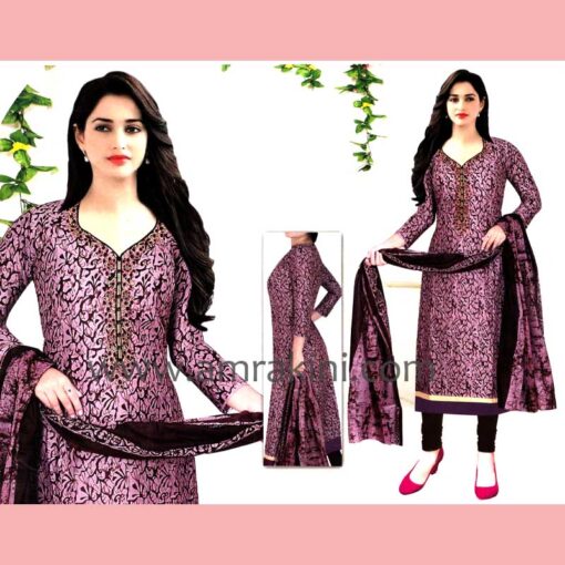 Mixed Brown Salwar Kamiz – AB 2082 - Image 3