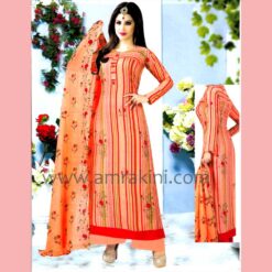 Mixed Orange Salwar Kamiz - AB 2575