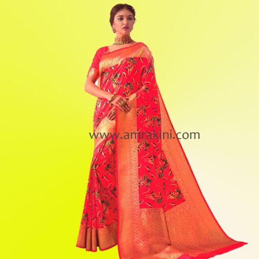 ইন্ডিয়ান কাতান শাড়ী – 00৮