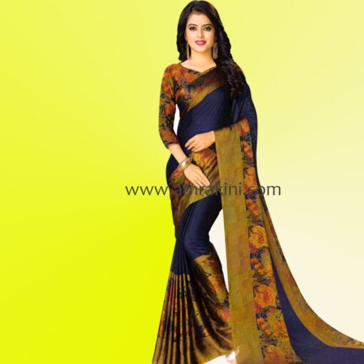 ইন্ডিয়ান জর্জেট শাড়ী – 011